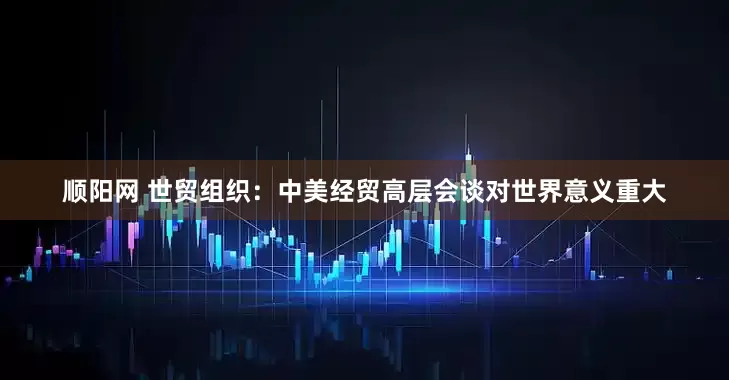 顺阳网 世贸组织：中美经贸高层会谈对世界意义重大